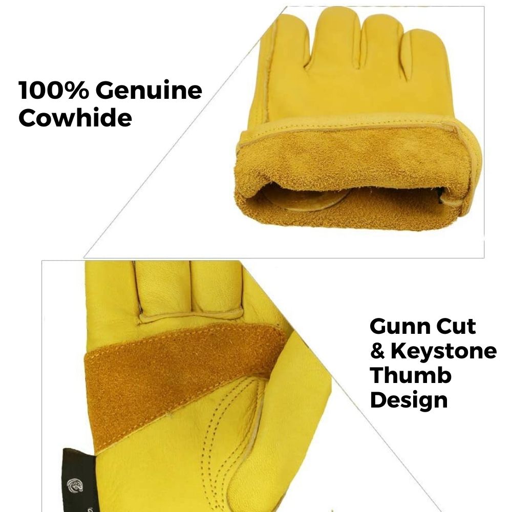 Leather Gardening Gloves: Extra Large: image 5