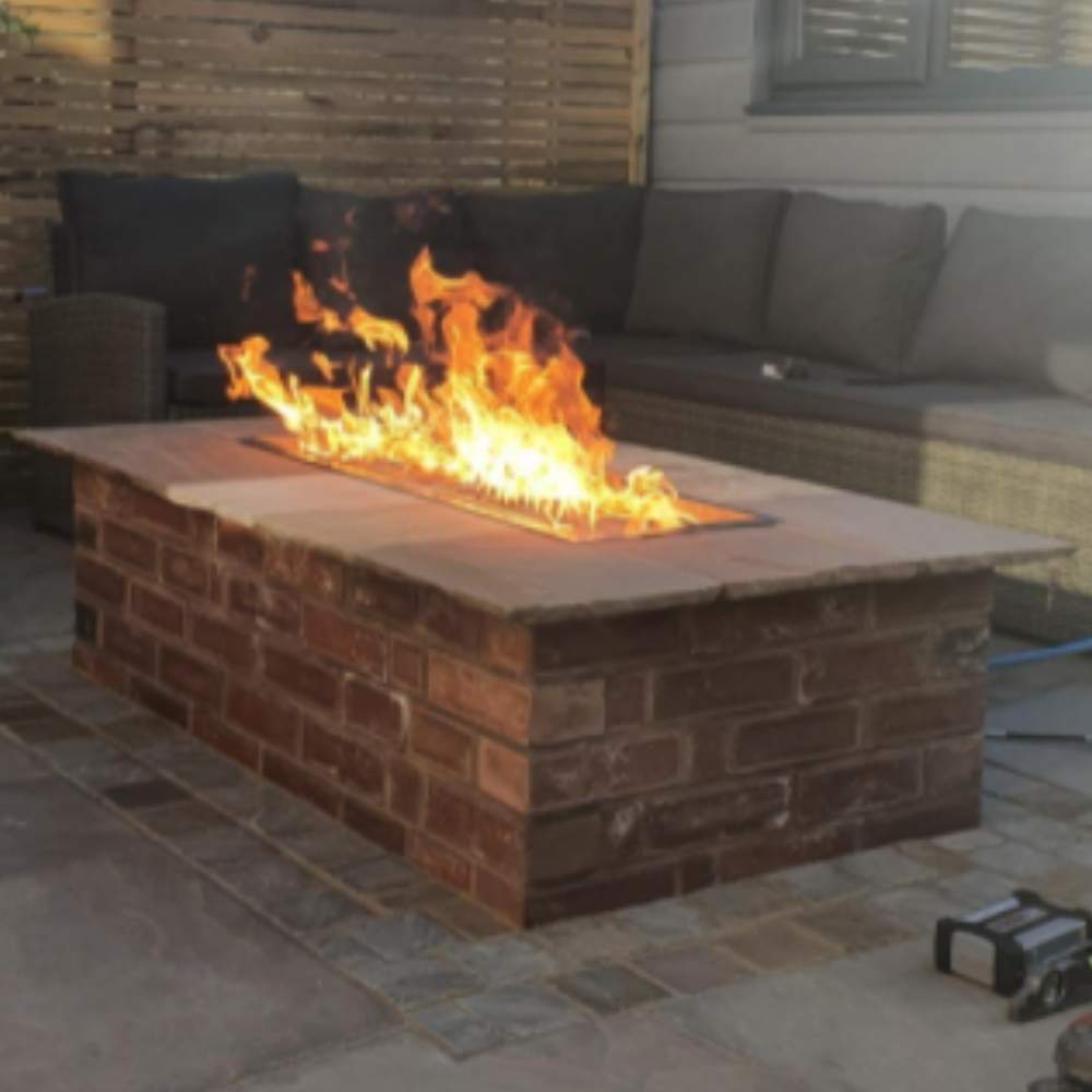 Fire Pit Burner Pan Kit: 82.5cm x 31.7cm Pan: image 2