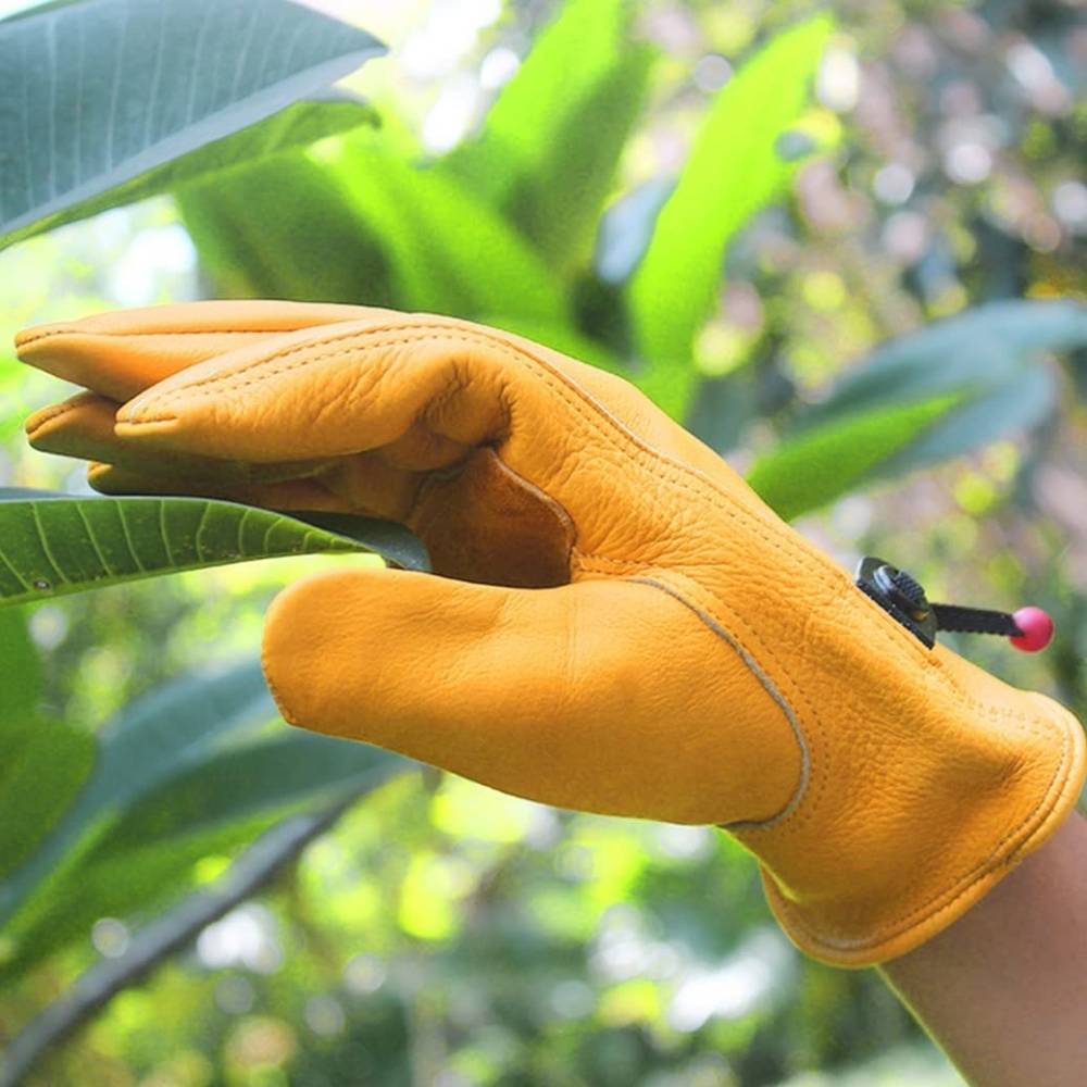 Leather Gardening Gloves: Extra Large: image 2