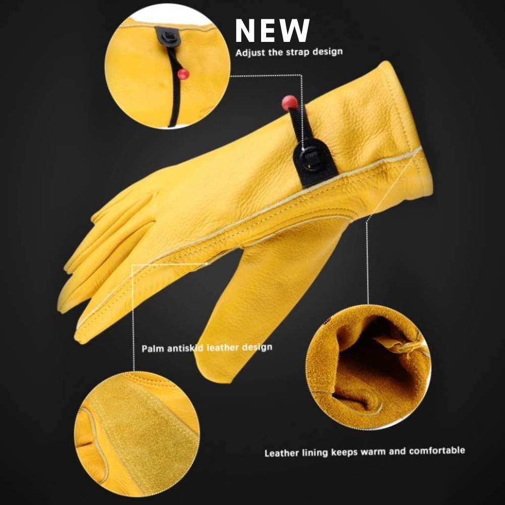 Leather Gardening Gloves: Extra Large: image 4