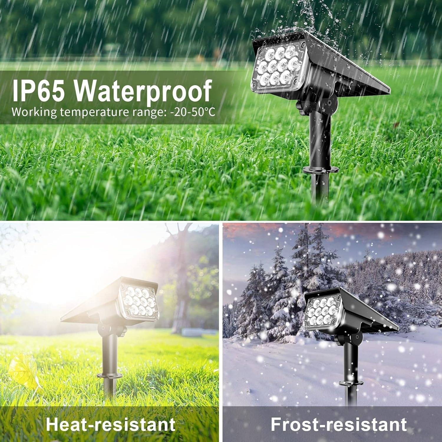 Solar Powered Spotlight: 2 Pack: image 5