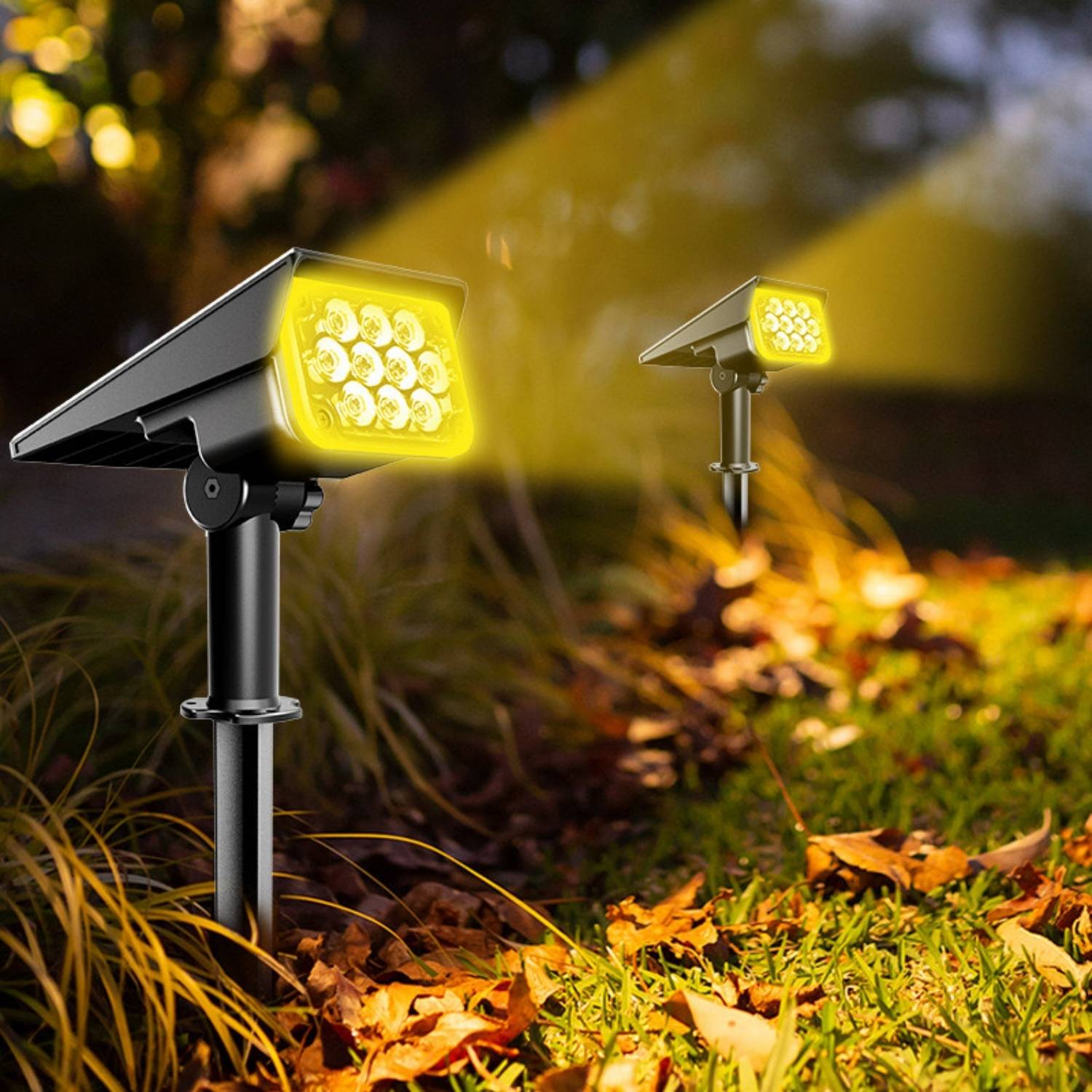 Solar Powered Spotlight: 2 Pack: image 2