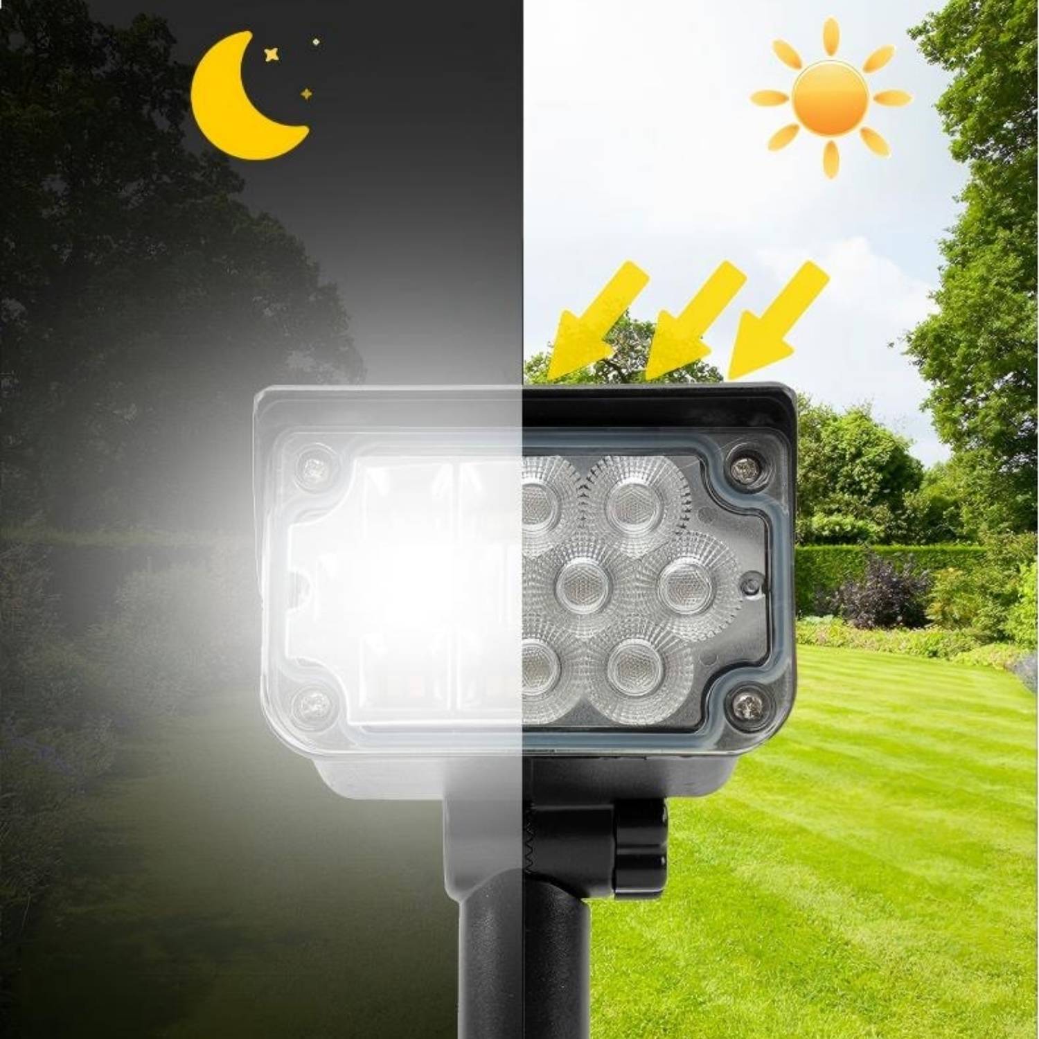 Solar Powered Spotlight: 2 Pack: image 8