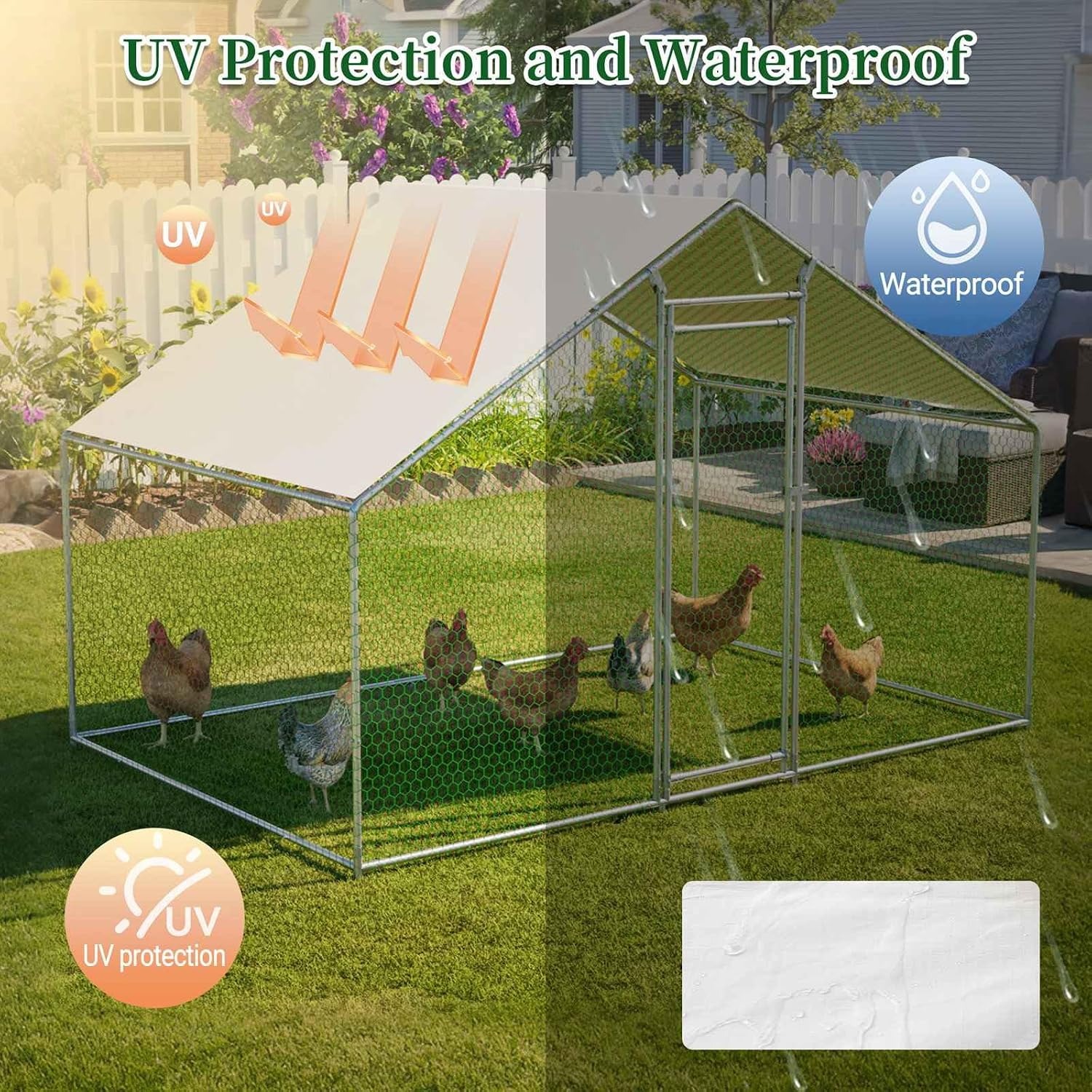 Chicken Cage: 3m (W) x 4m (L) x 2m (H): image 4